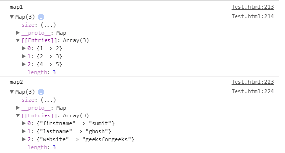 JavaScript中的映射-yiteyi-C++库