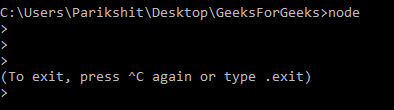 open node repl gfg