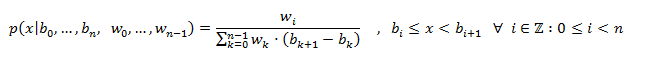piecwise constant