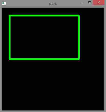 Draw a rectangle using opencv